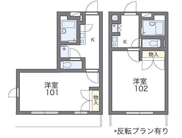 レオパレスヴェールの物件間取画像